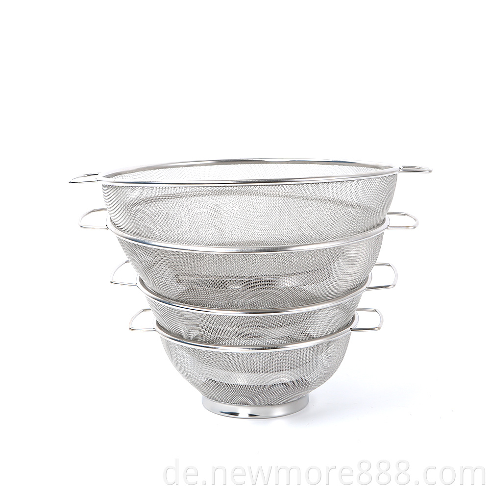 Stainless Steel Colander Bowl With Handle